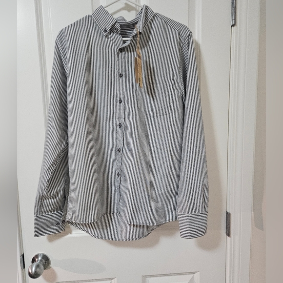 Cohesive and co mens longsleeve striped shirt m - Picture 1 of 7